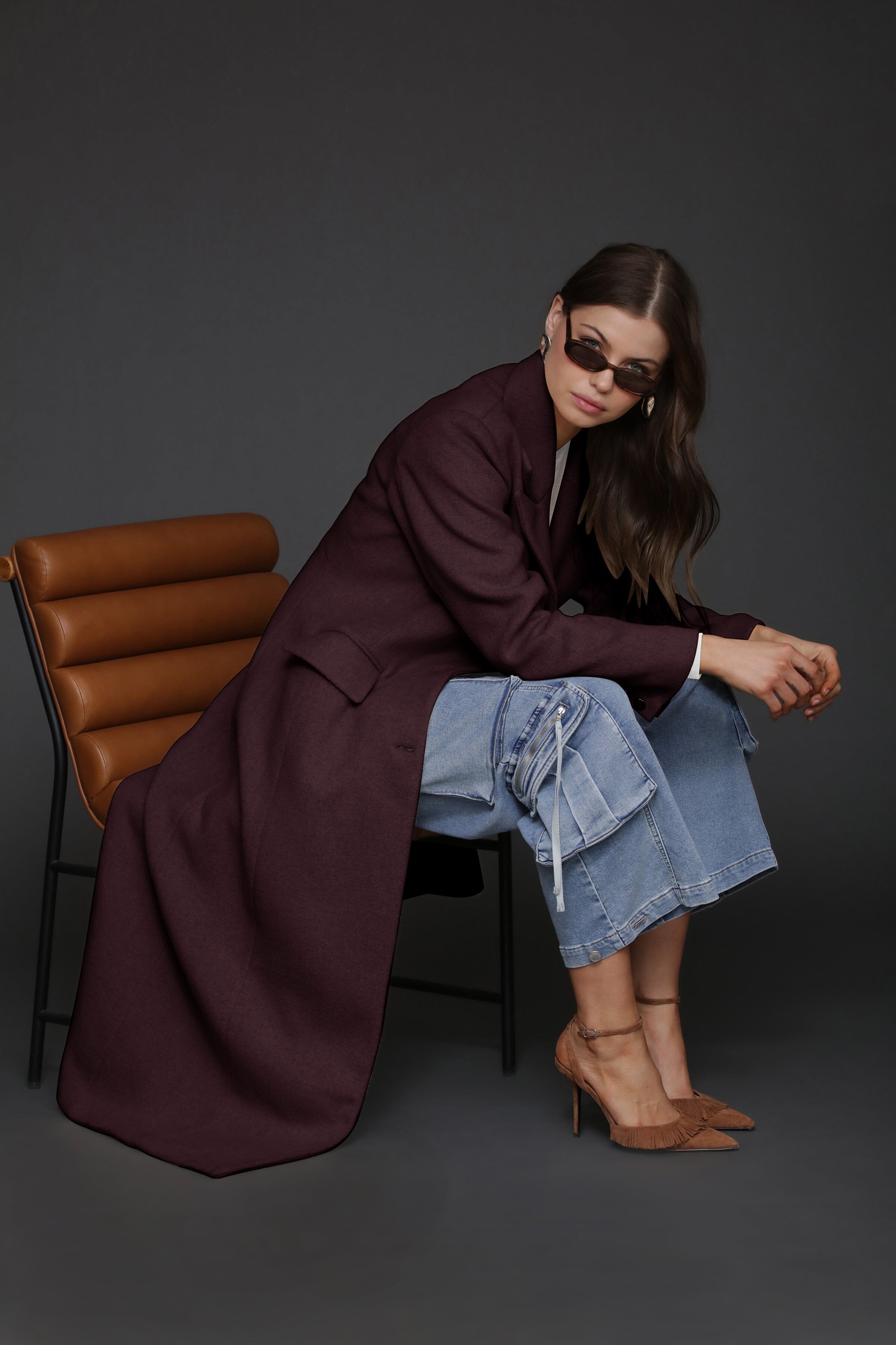 084964 Coat Strong Shoulder Tailored Bagatelle 