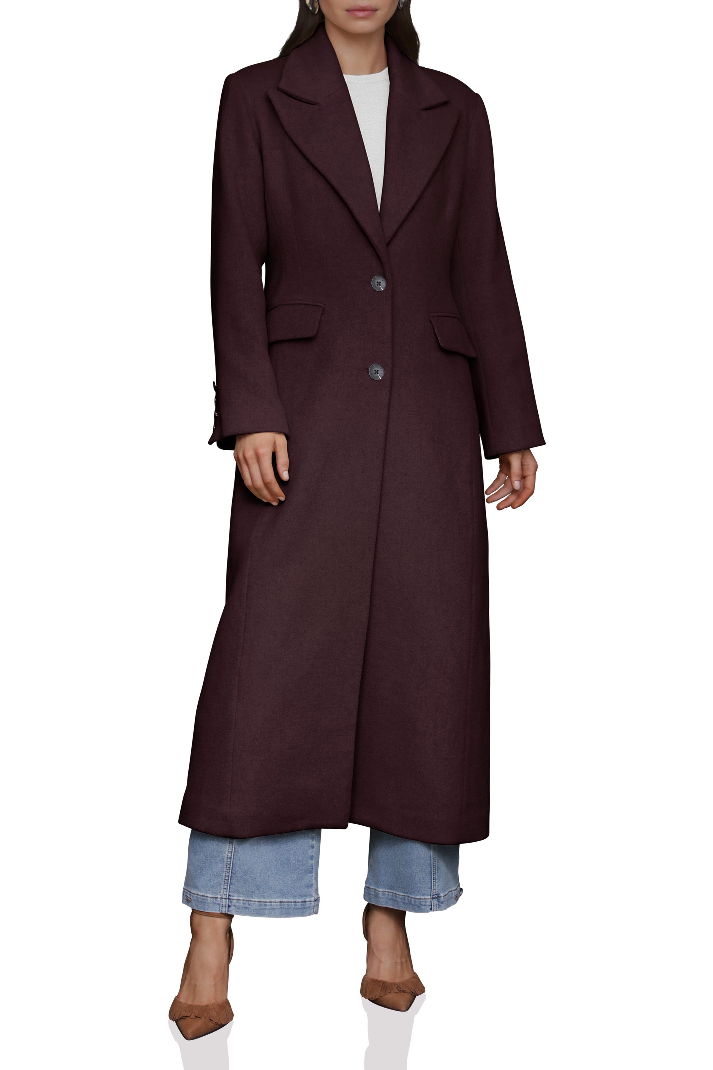 084964 Coat Strong Shoulder Tailored Bagatelle 