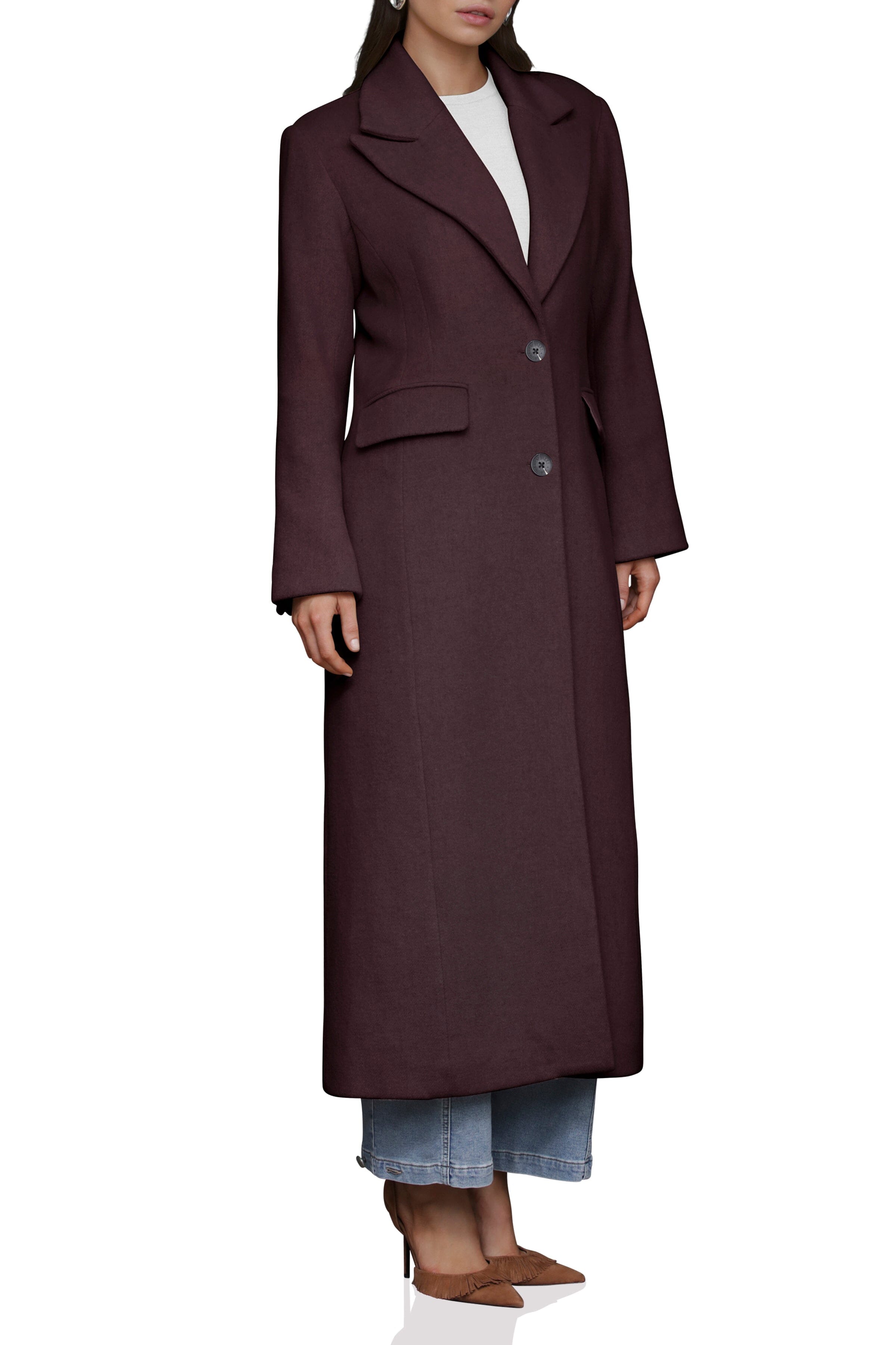 084964 Coat Strong Shoulder Tailored Bagatelle 