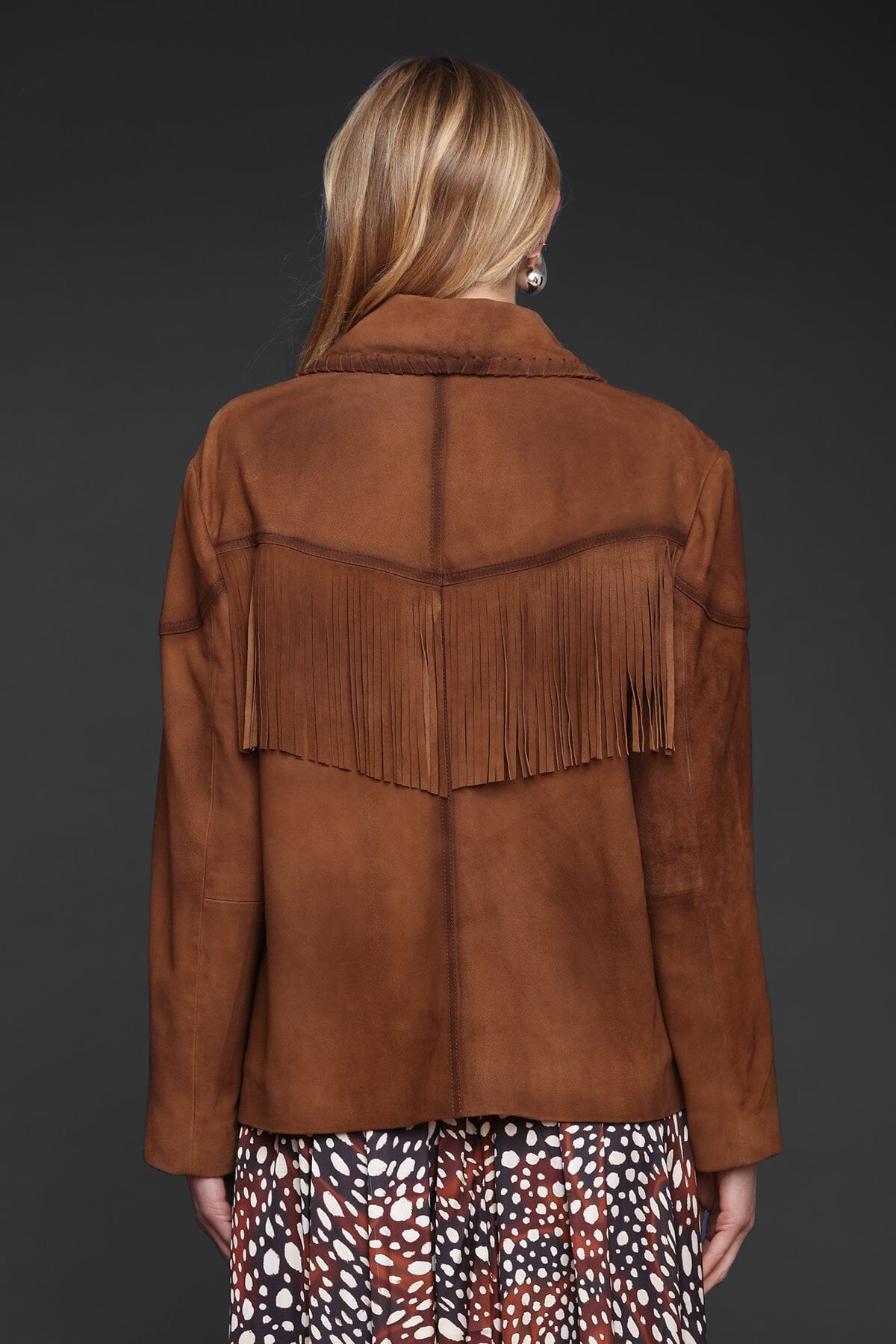 Genuine Suede Western Fringe Jacket Coats & Jackets Avec Les Filles 