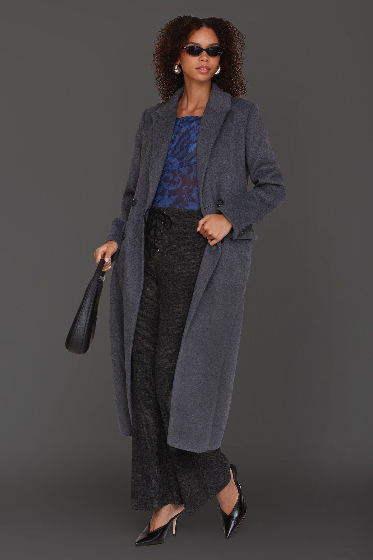Wool Blend Double Breasted Coat Coats & Jackets Avec Les Filles 