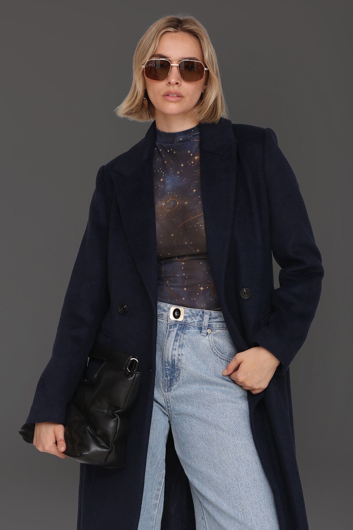 Wool Blend Double Breasted Coat Coats & Jackets Avec Les Filles 
