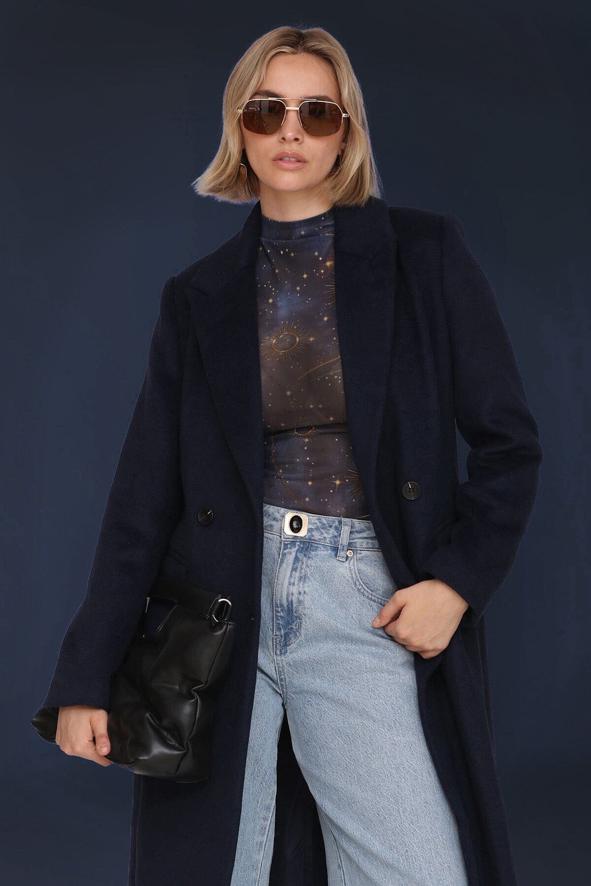 Wool Blend Double Breasted Coat Coats & Jackets Avec Les Filles 