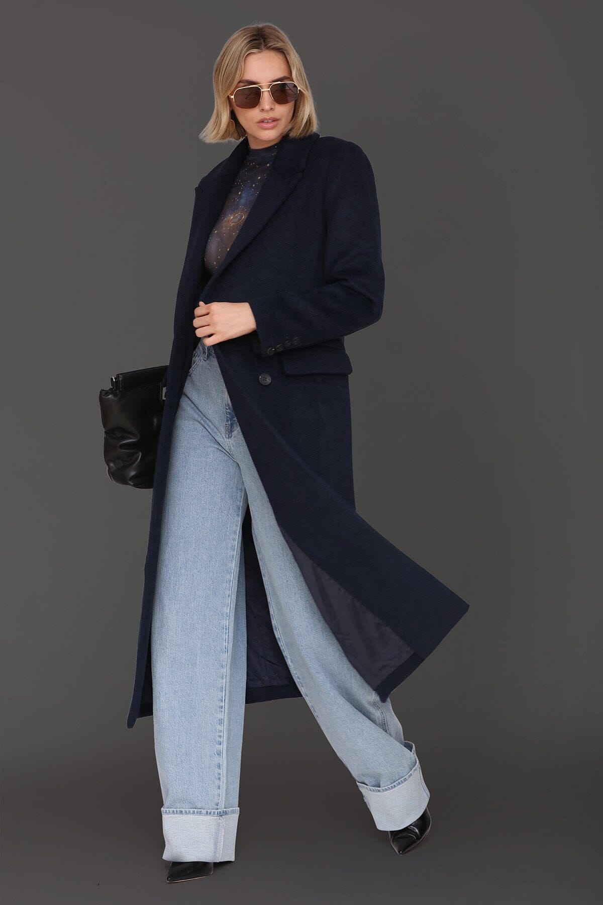 Wool Blend Double Breasted Coat Coats & Jackets Avec Les Filles 