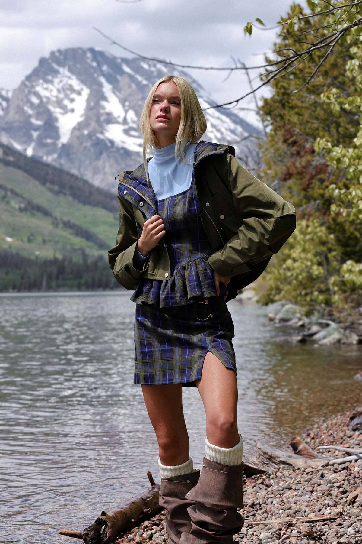 Plaid Tailored Mini Skirt Skirts Avec Les Filles 