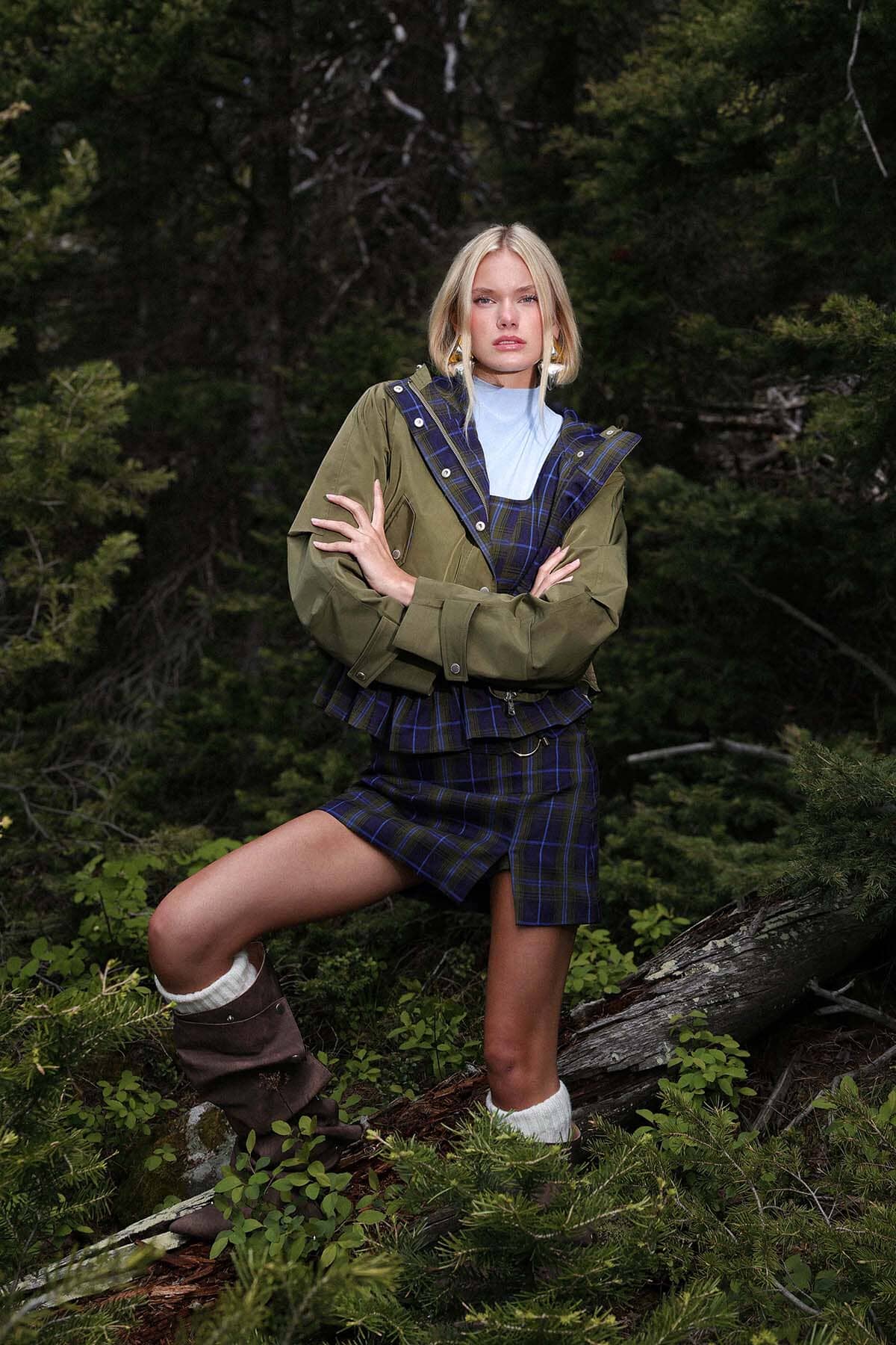 Plaid Tailored Mini Skirt Skirts Avec Les Filles 