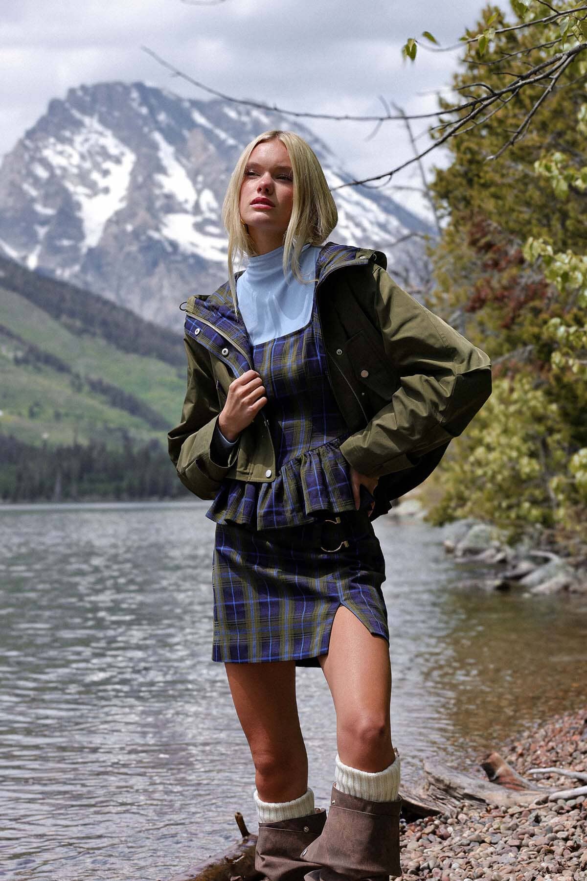 Cropped Anorak Rain Jacket Coats & Jackets Avec Les Filles 