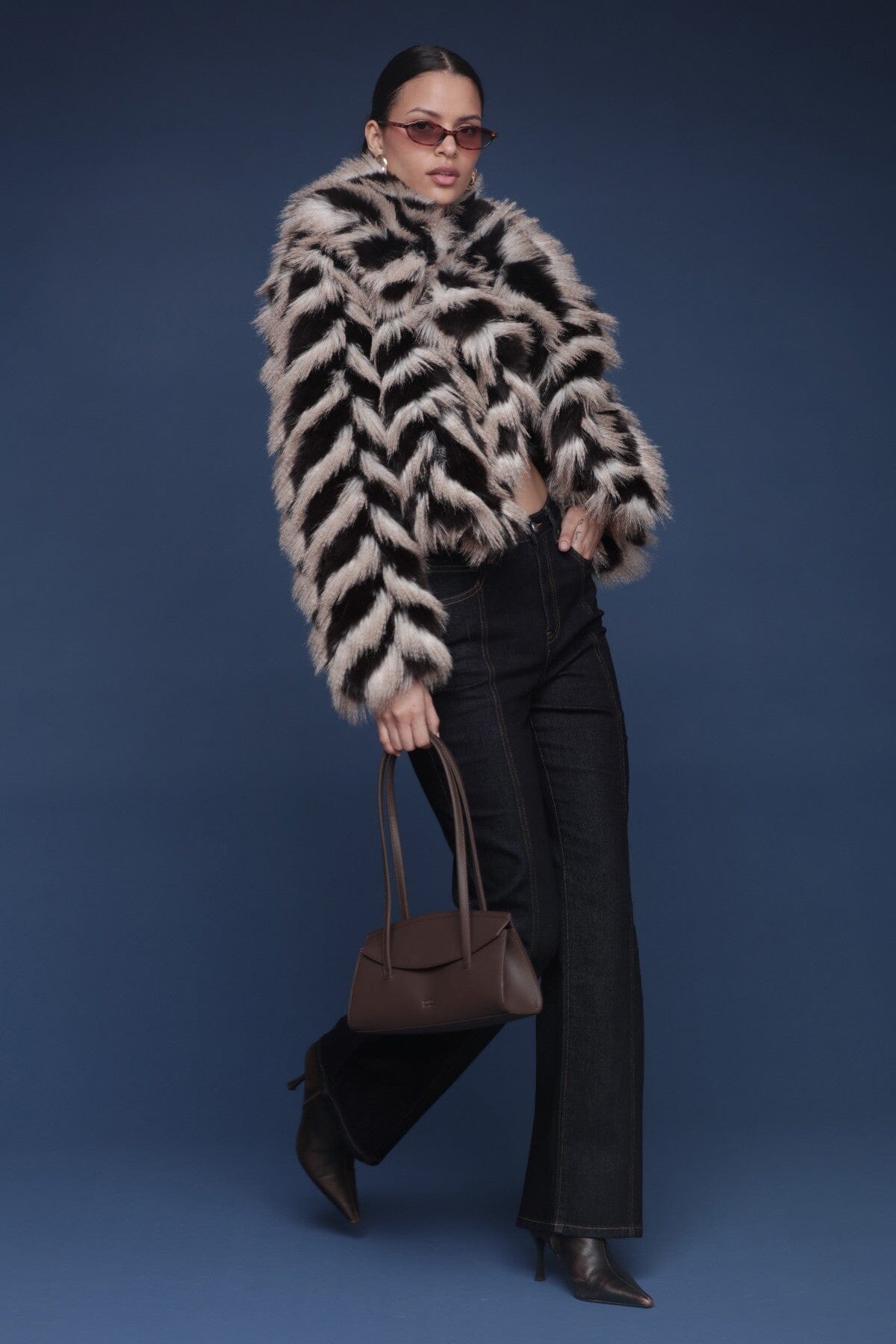 Jacket Bigger Collar Cropped Coats & Jackets Avec Les Filles 