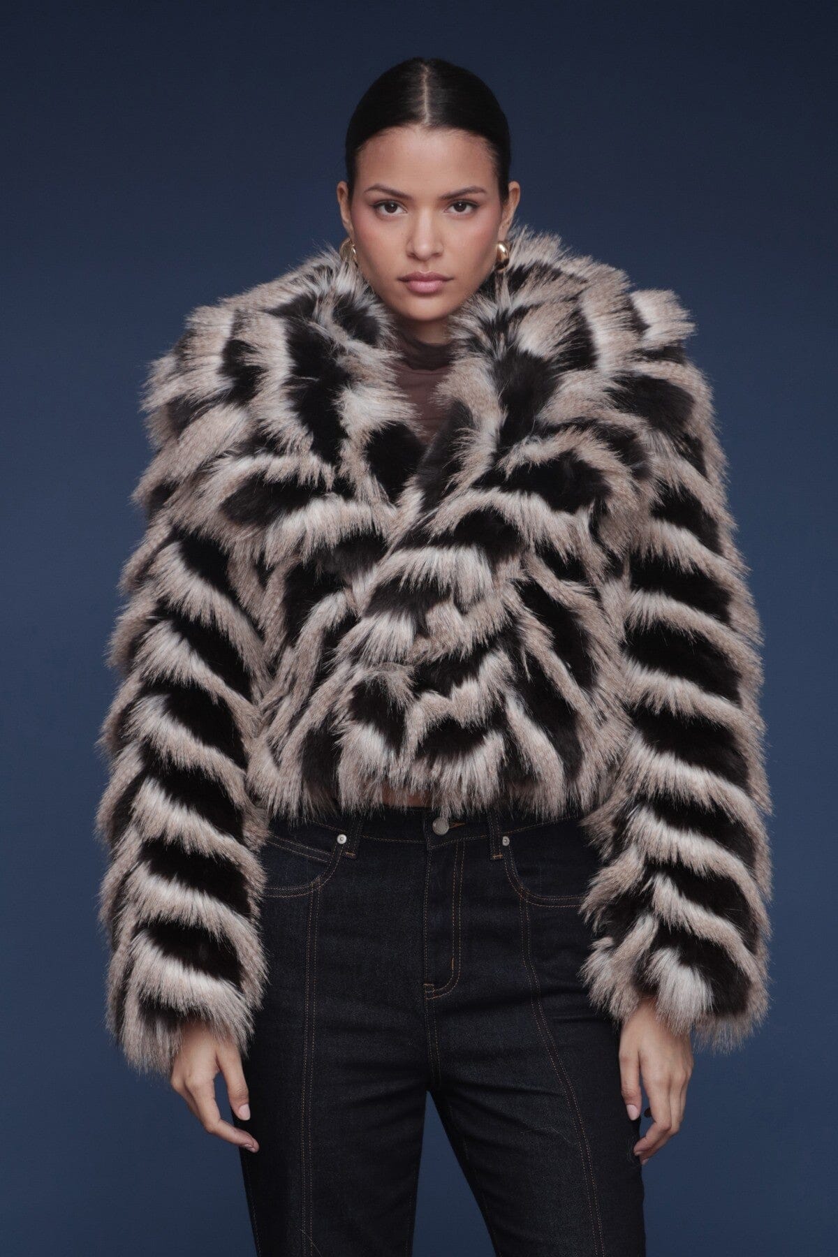 Jacket Bigger Collar Cropped Coats & Jackets Avec Les Filles 