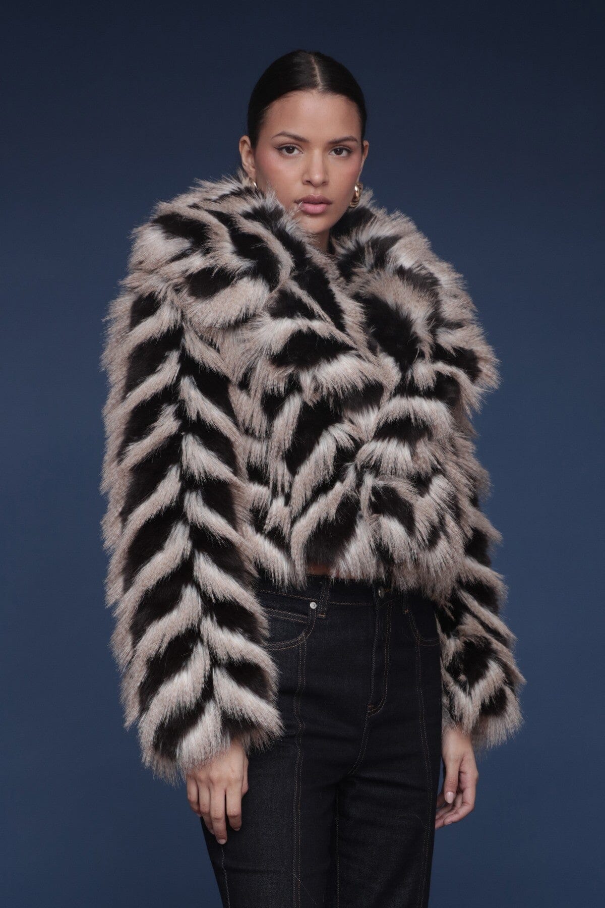 Jacket Bigger Collar Cropped Coats & Jackets Avec Les Filles 