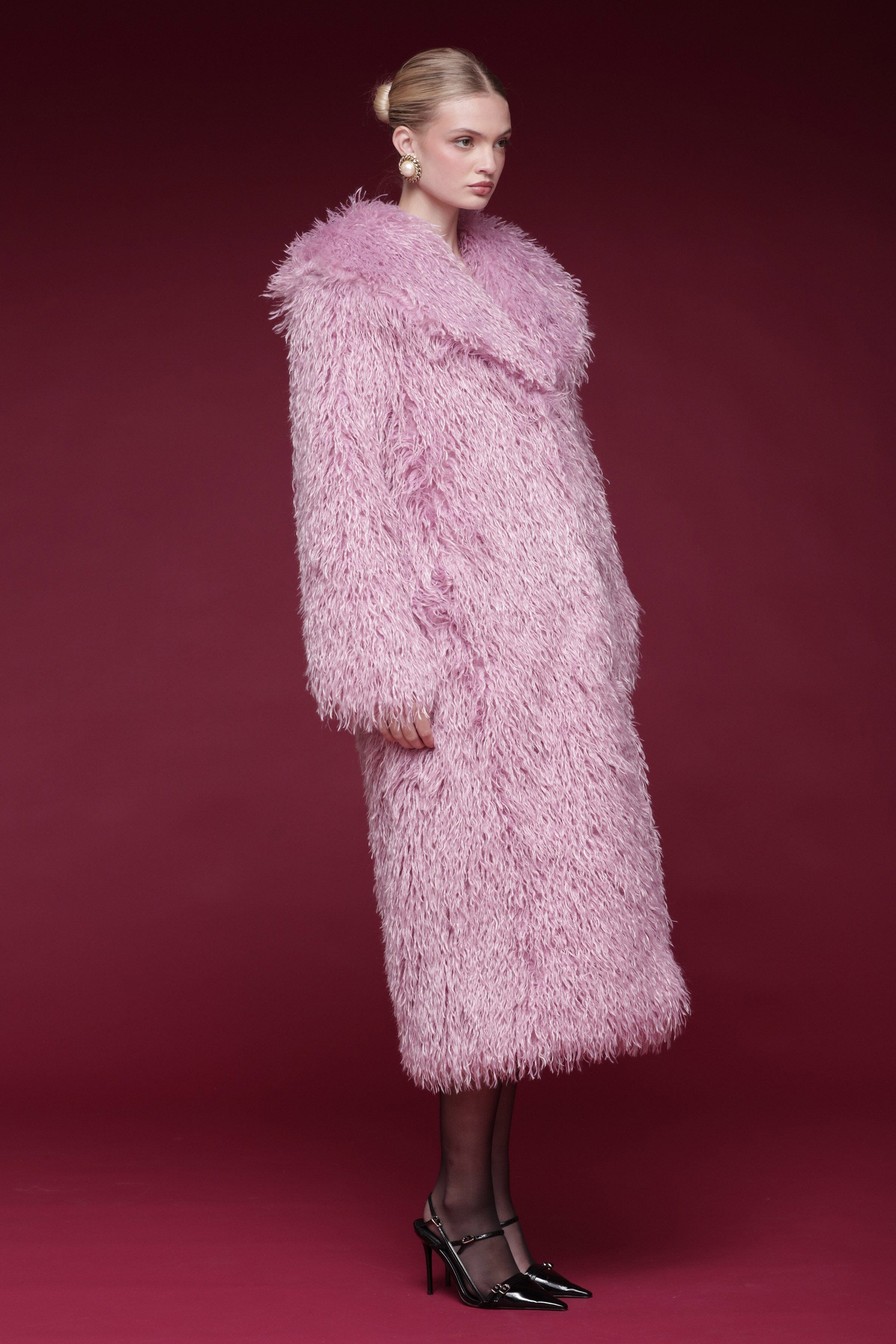 Mongolian Faux Fur Maxi Coat Coats & Jackets Avec Les Filles 