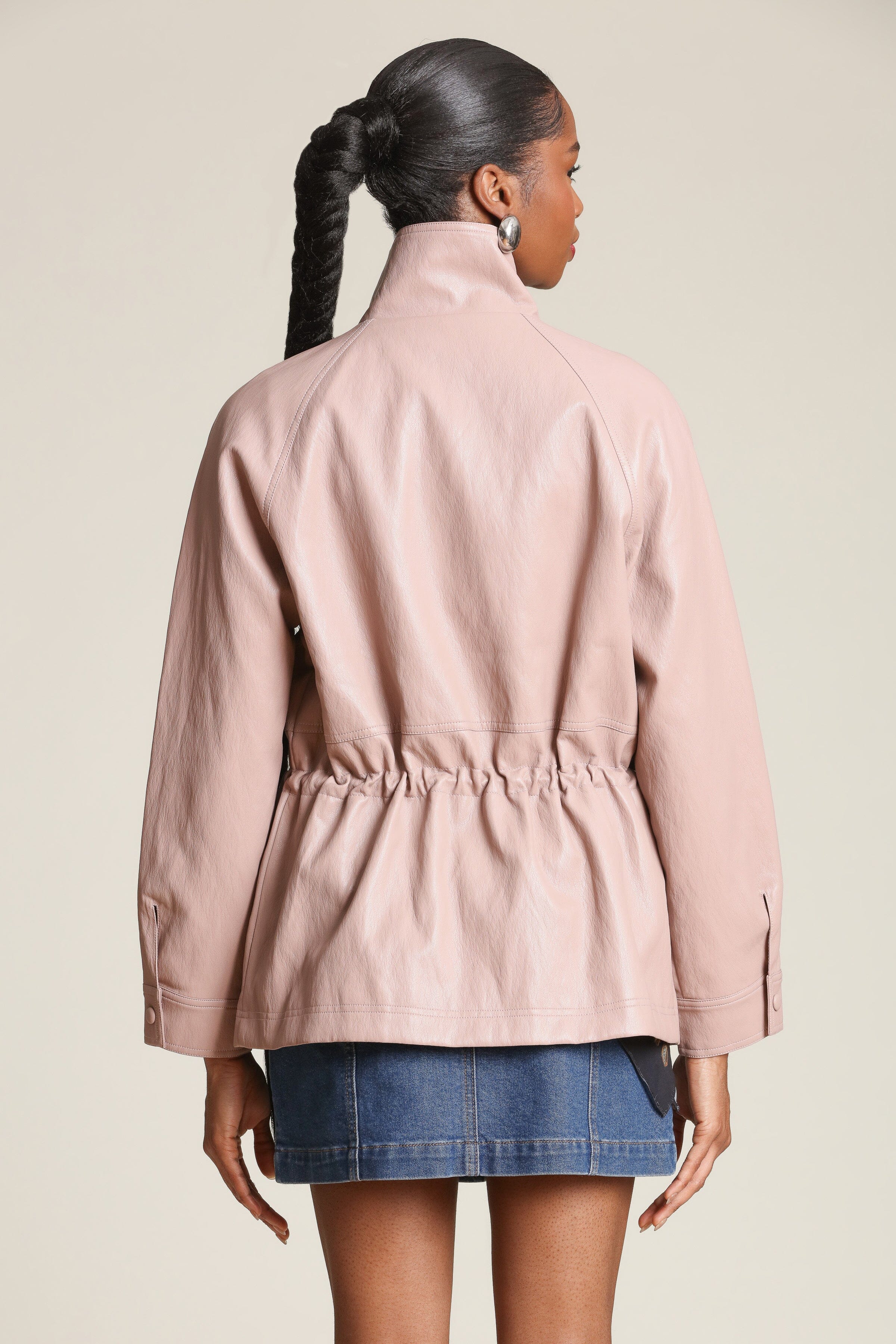 women's anorak jacket with drawstrings - Shop cute faux leather anorak jackets by Avec Les Filles