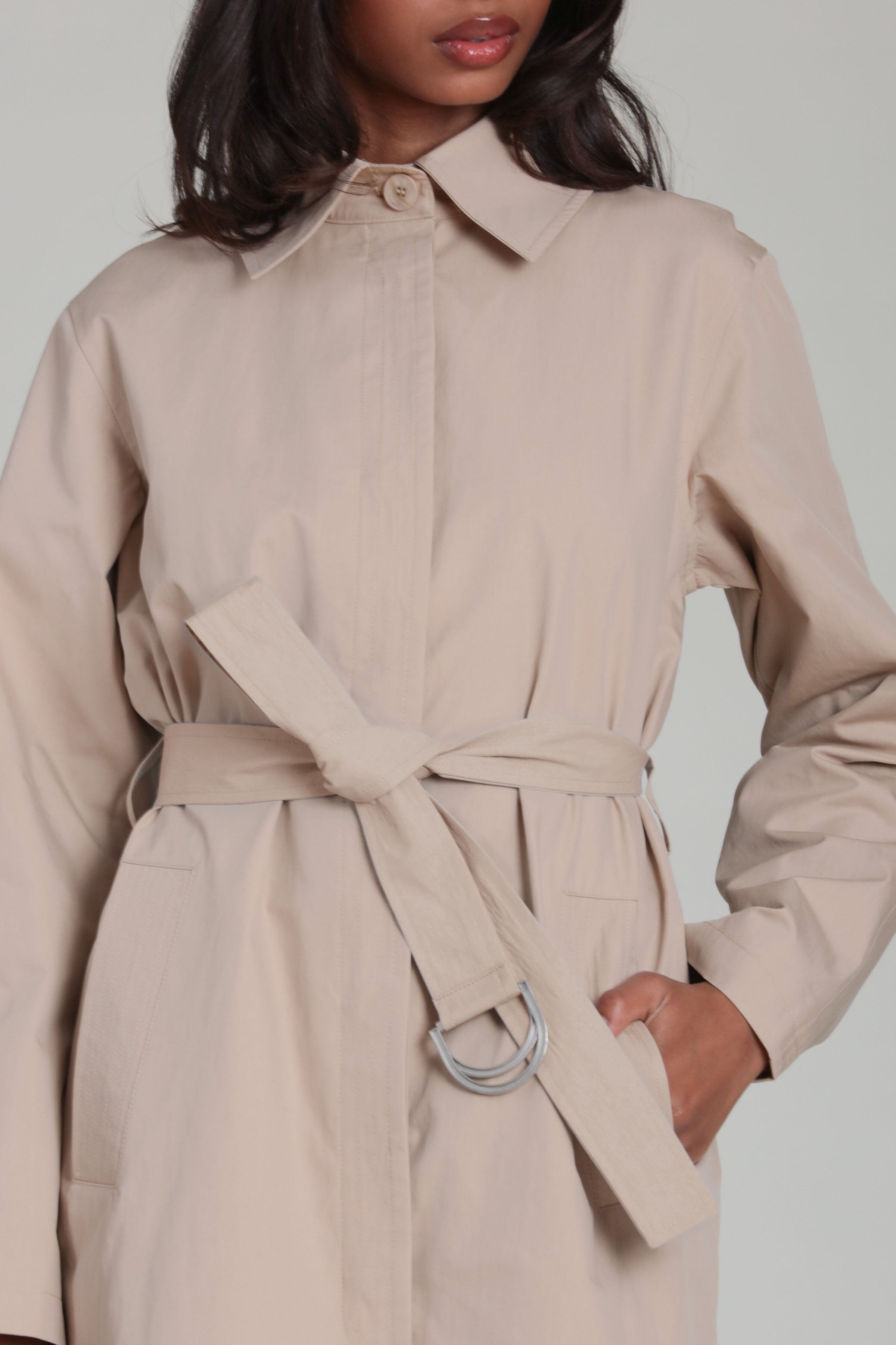 Minimalist Cotton Nylon Trench Coat Coats & Jackets Avec Les Filles 