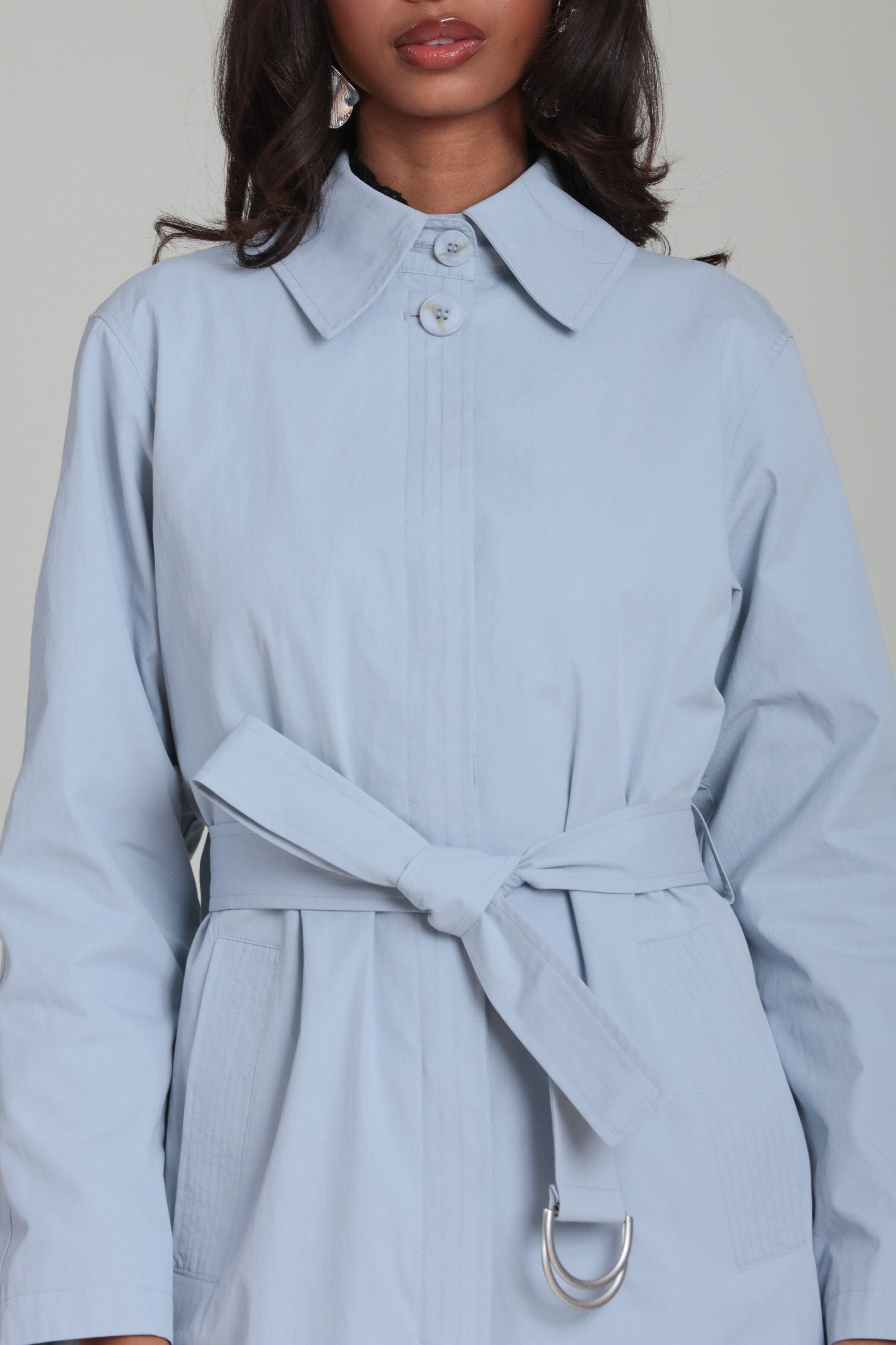 Minimalist Cotton Nylon Trench Coat Coats & Jackets Avec Les Filles 