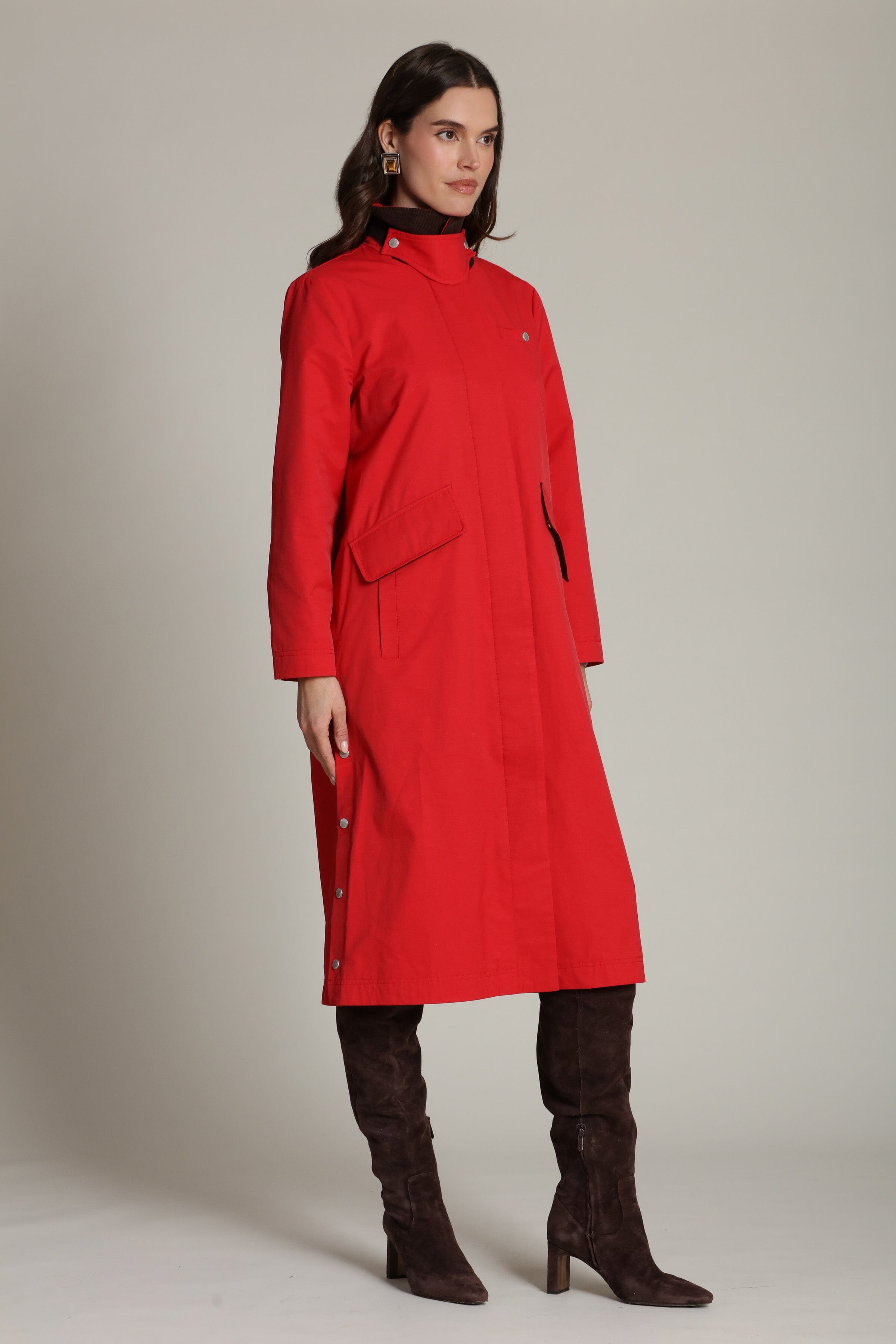Red trench coat for women - Shop cute long trench coats by Avec Les Filles