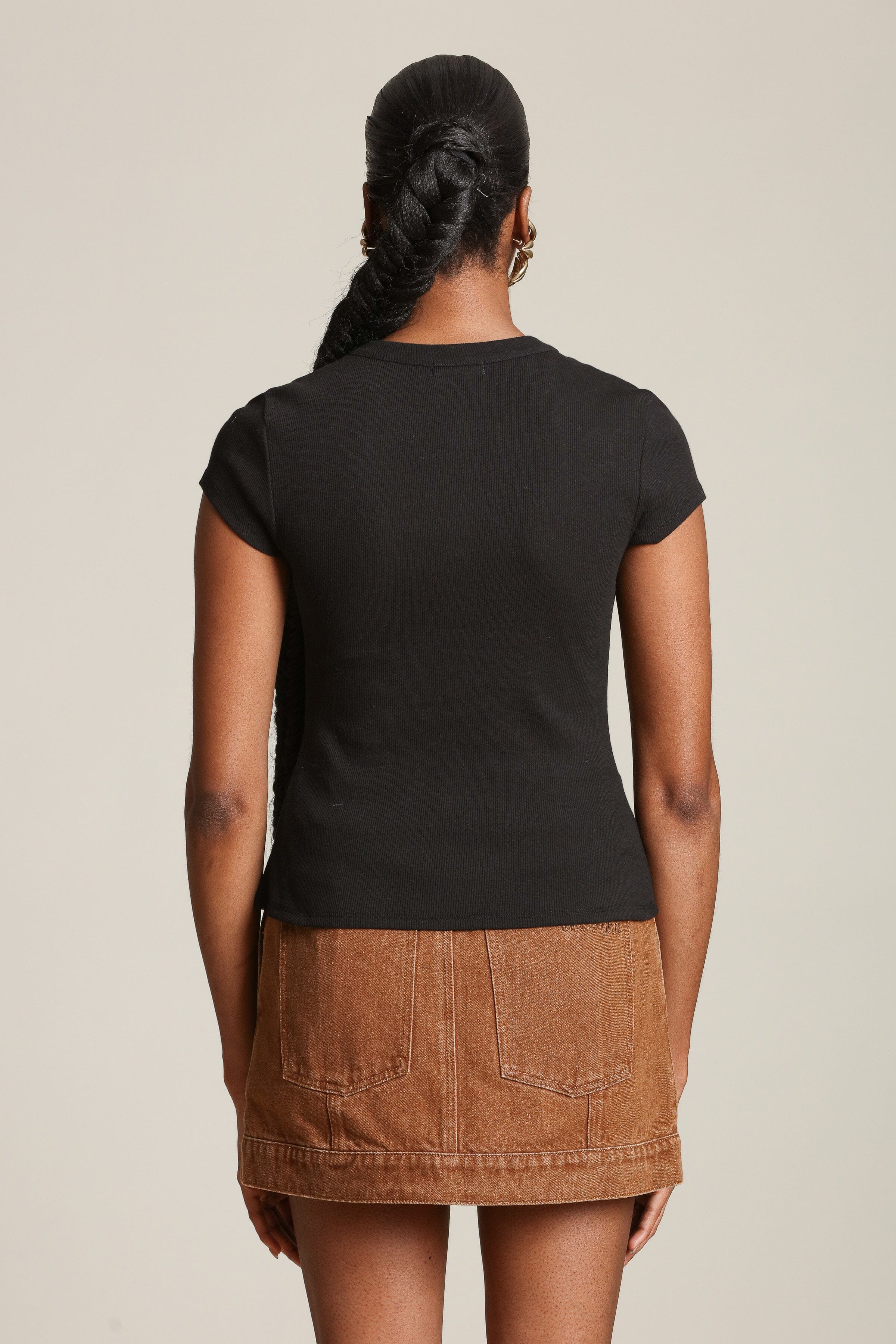 Flower Button Cotton T-Shirt Shirts & Tops Avec Les Filles 