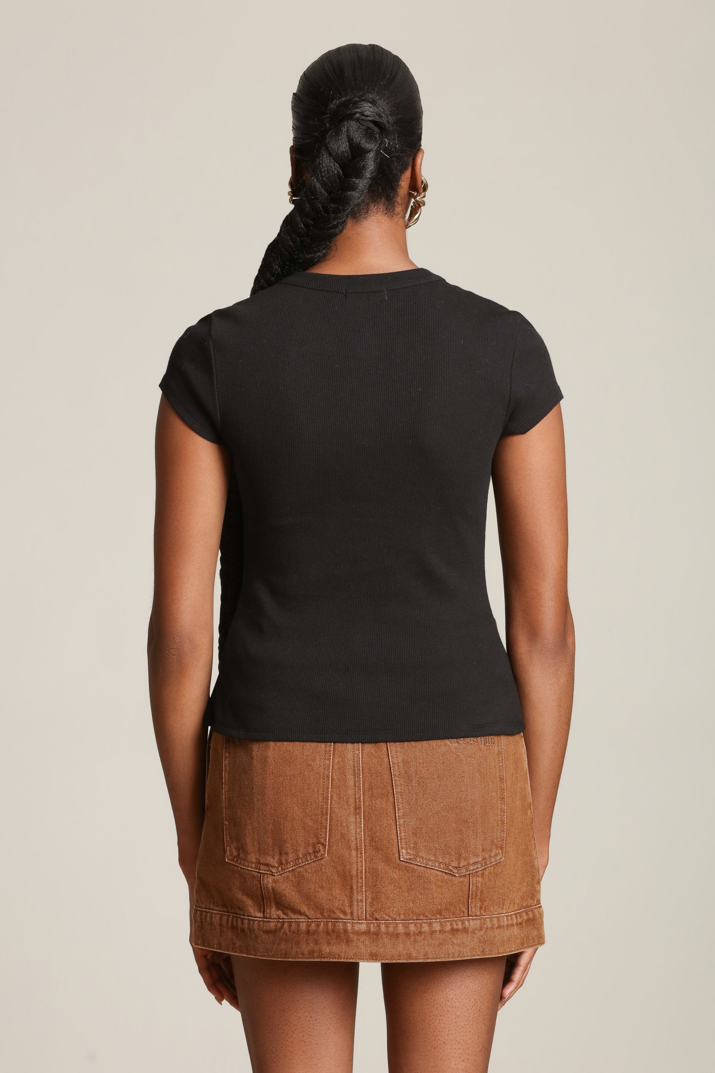 Flower Button Cotton T-Shirt Shirts & Tops Avec Les Filles 