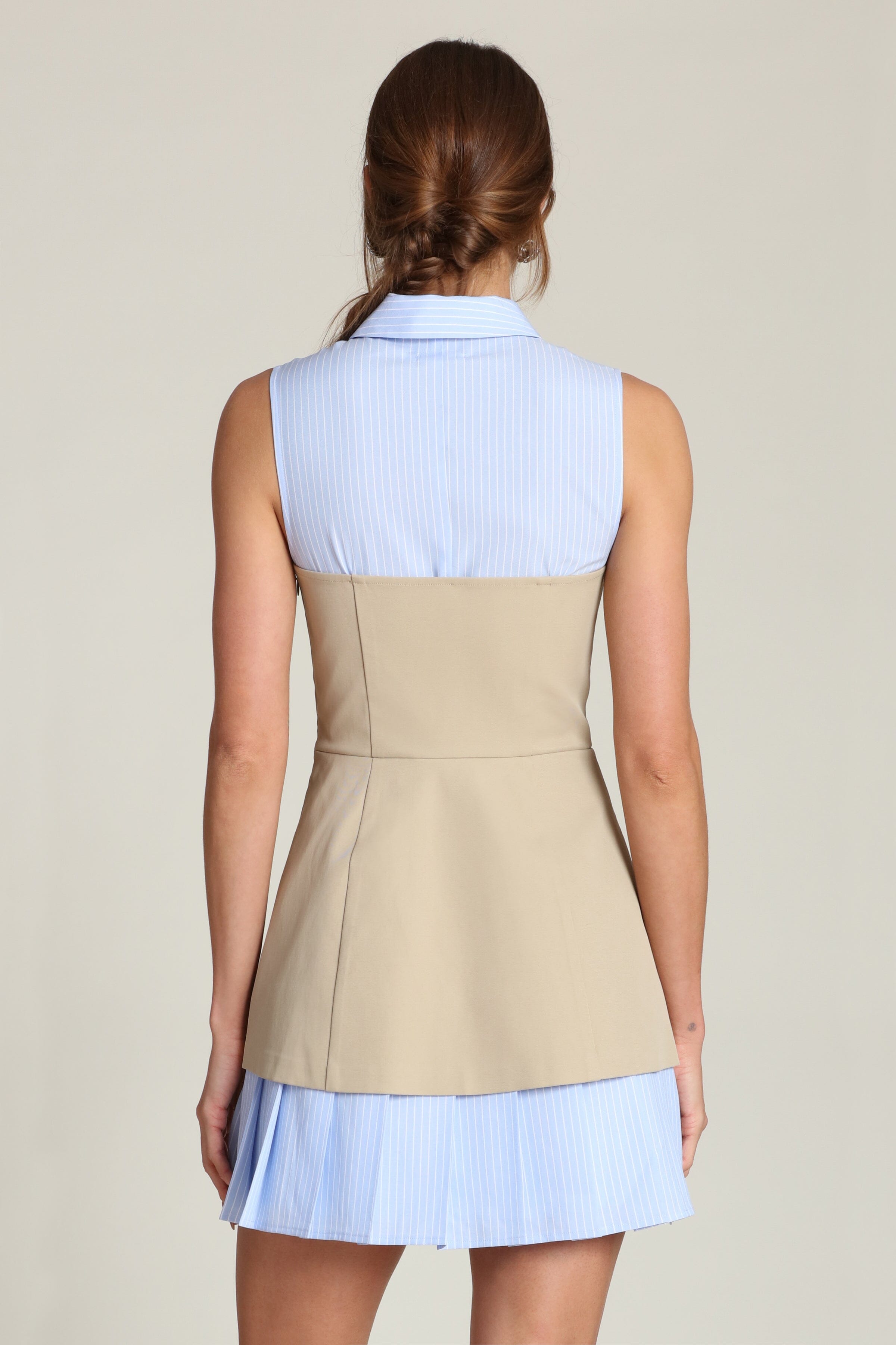 Mixed Media Mini Dress Dresses Avec Les Filles 