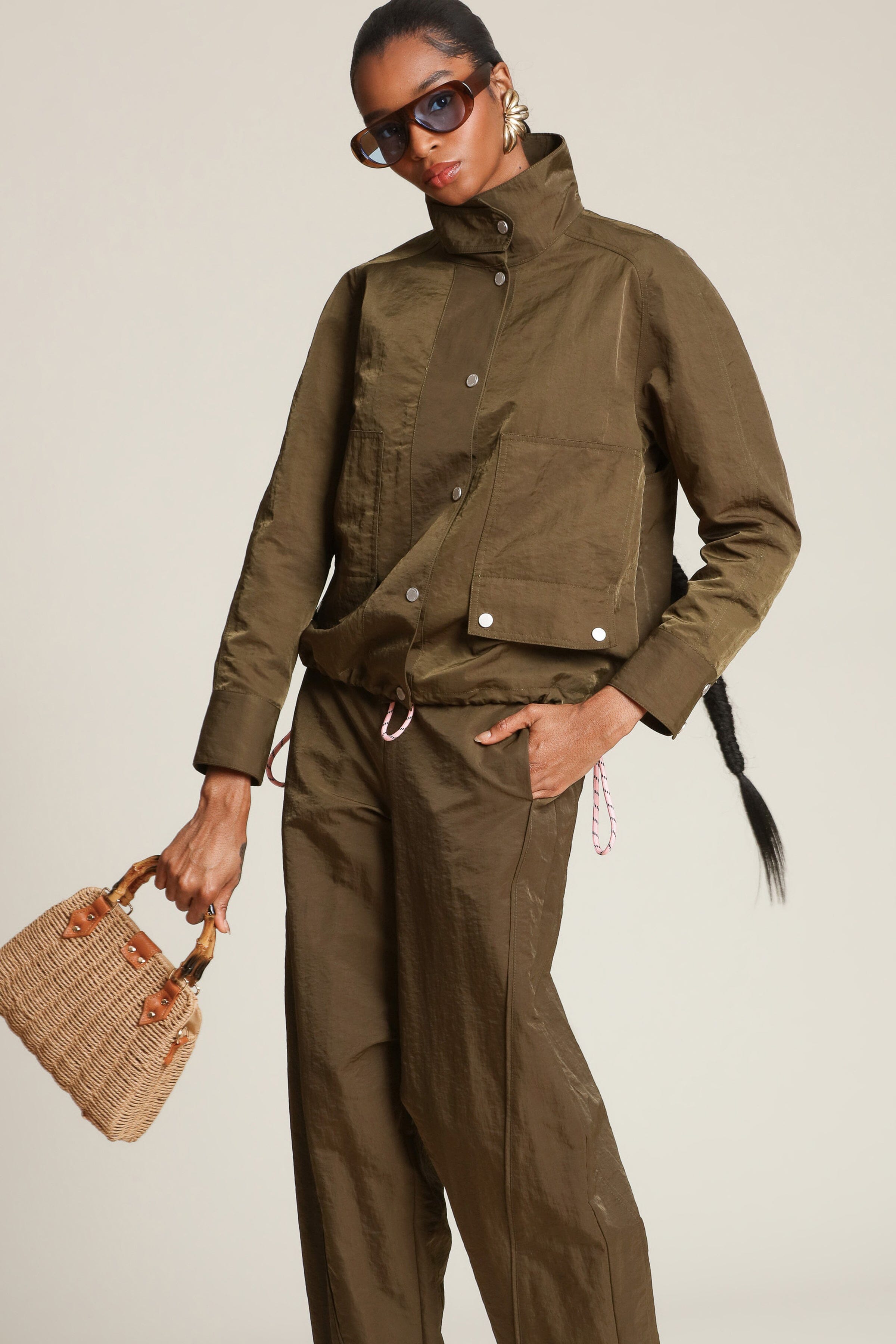 Jacket Anorak with Drawstring Coats & Jackets Avec Les Filles 