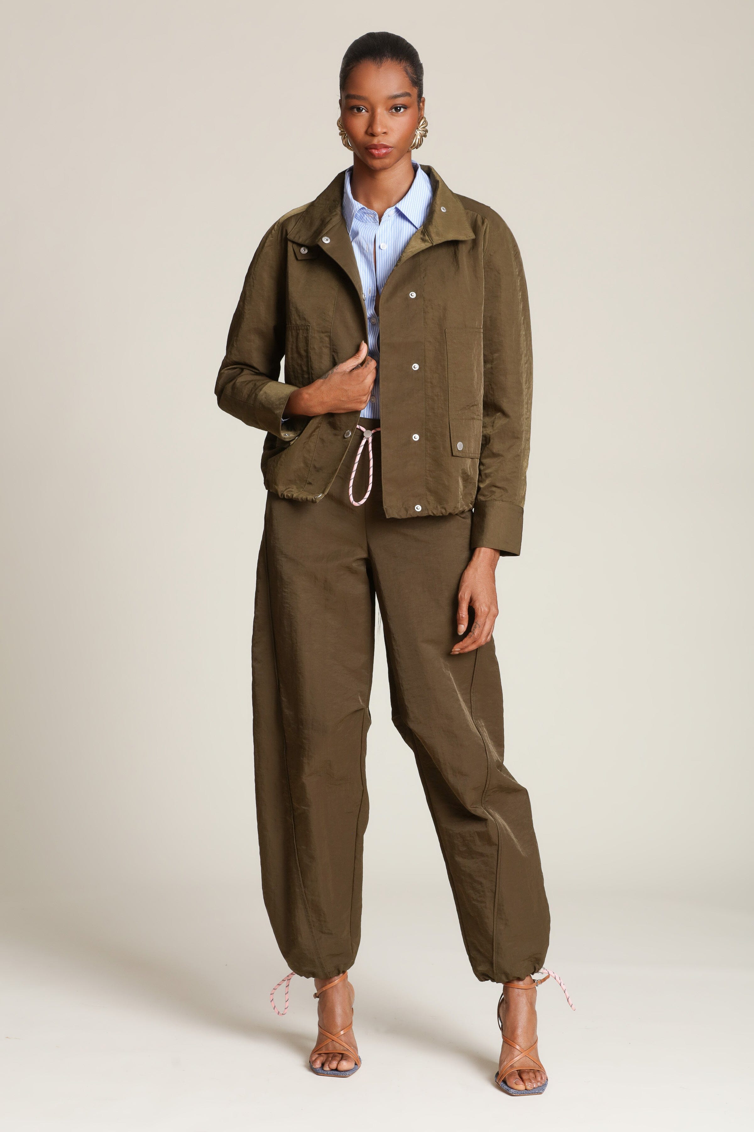 Jacket Anorak with Drawstring Coats & Jackets Avec Les Filles 