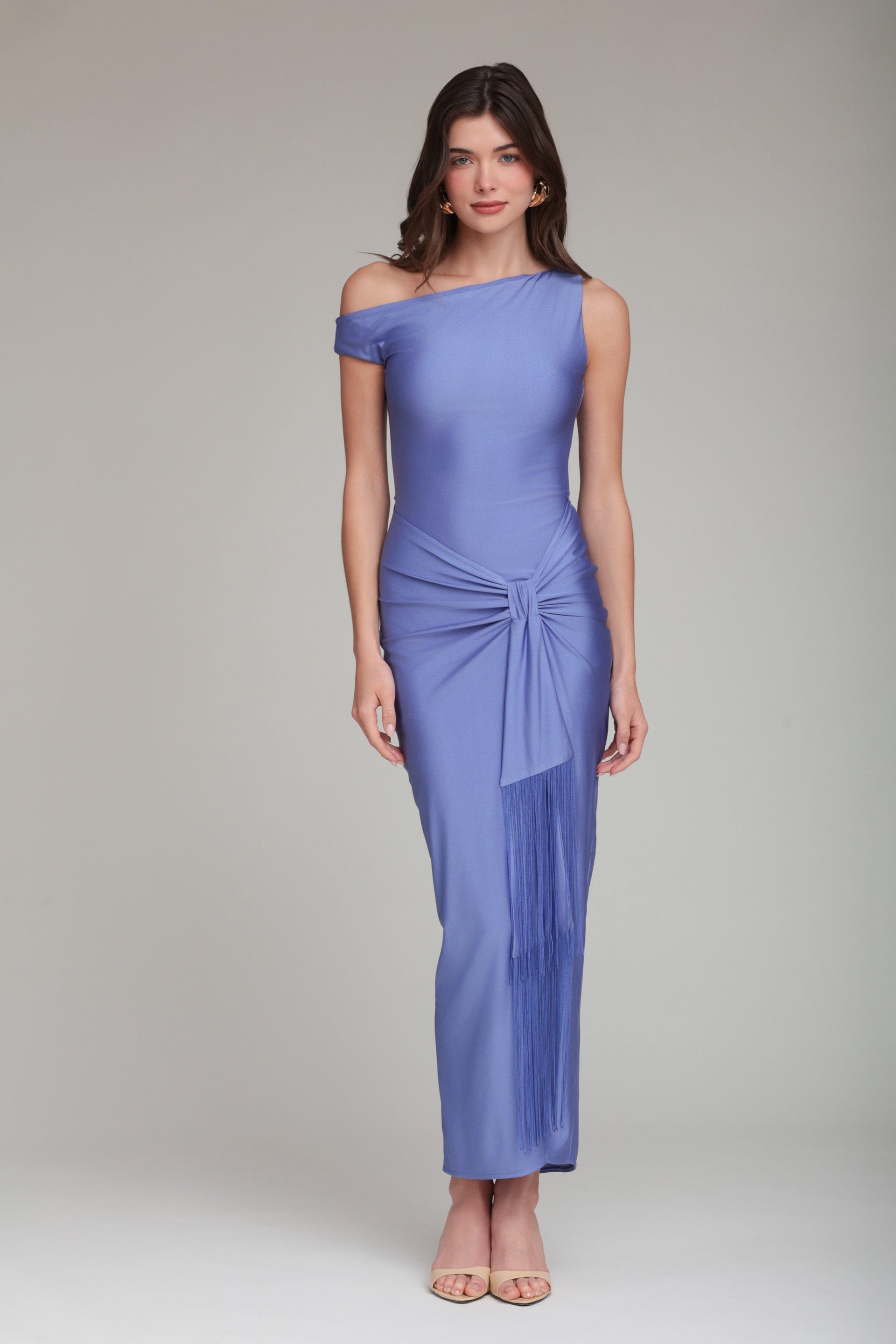 Wrap Front Light Blue Maxi Dress Wrap Front Light Blue Maxi Dress