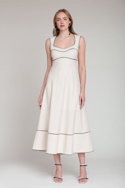 square neck formal midi dress Anna Embroidered Powder Blue Square-Neck Midi Dress – Club L London