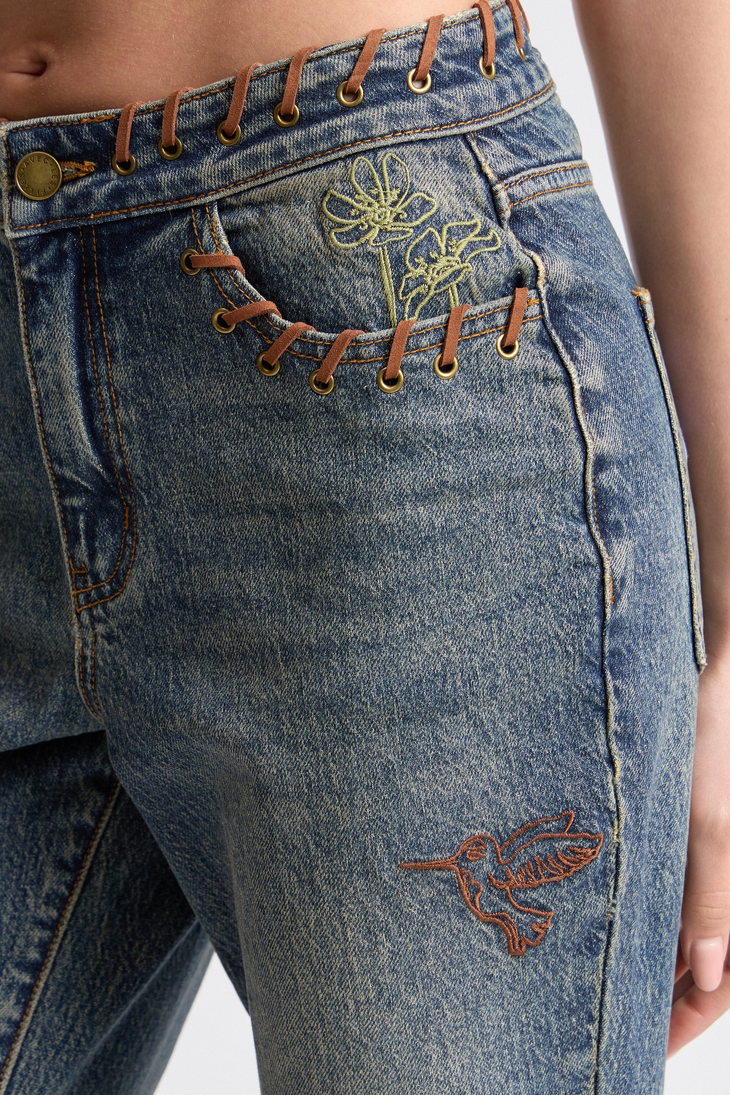 Vintage-inspired 70's style stretch jeans flare - Shop designer women's high-rise flared denim jeans.