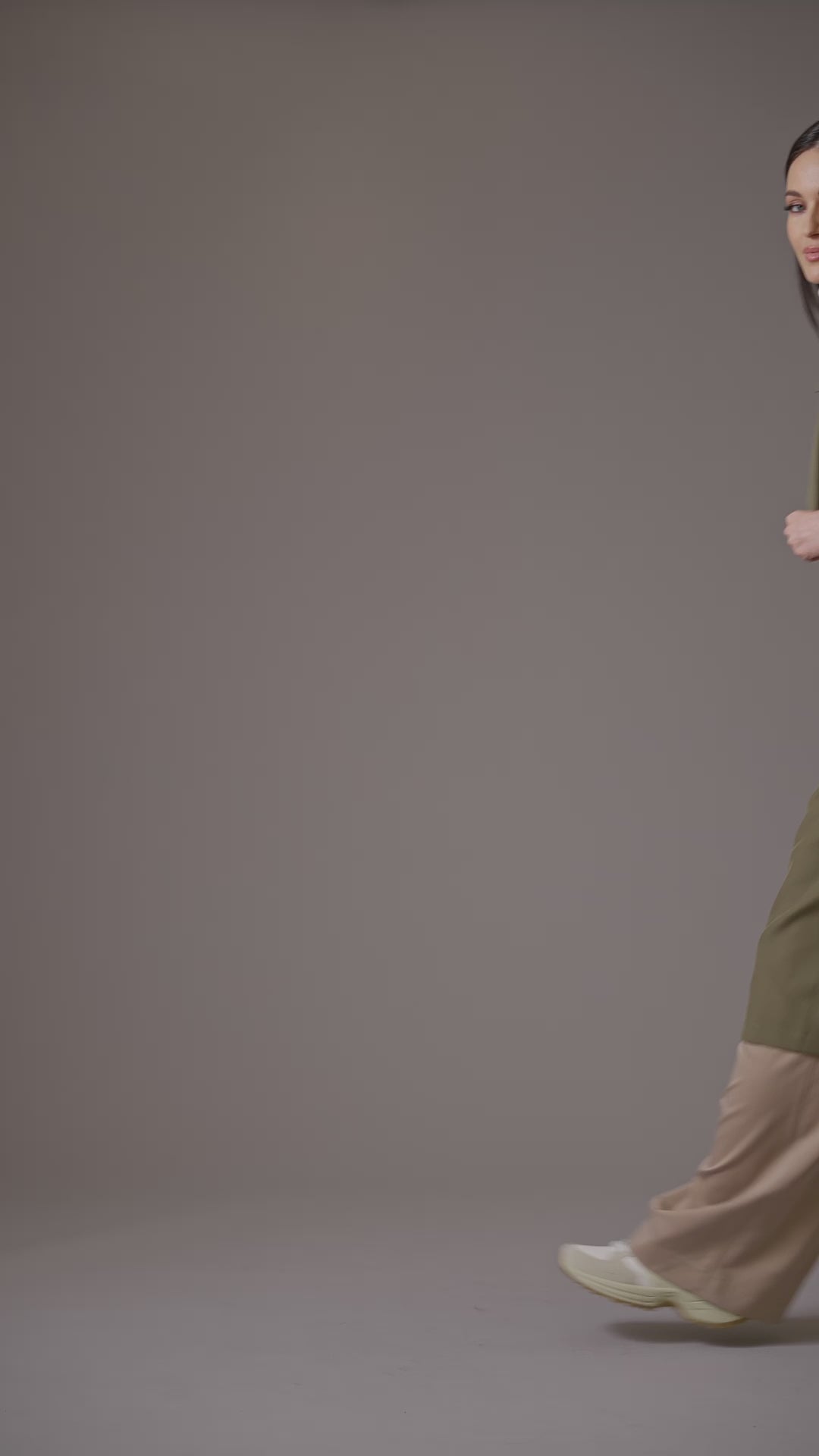double breasted relaxed stretch crepe duster trench coat olive green - women's figure flattering designer fashion cute long fall coats