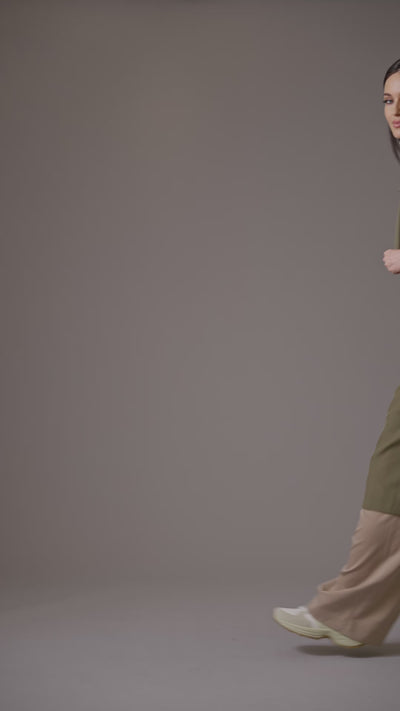 double breasted relaxed stretch crepe duster trench coat olive green - women's figure flattering designer fashion cute long fall coats
