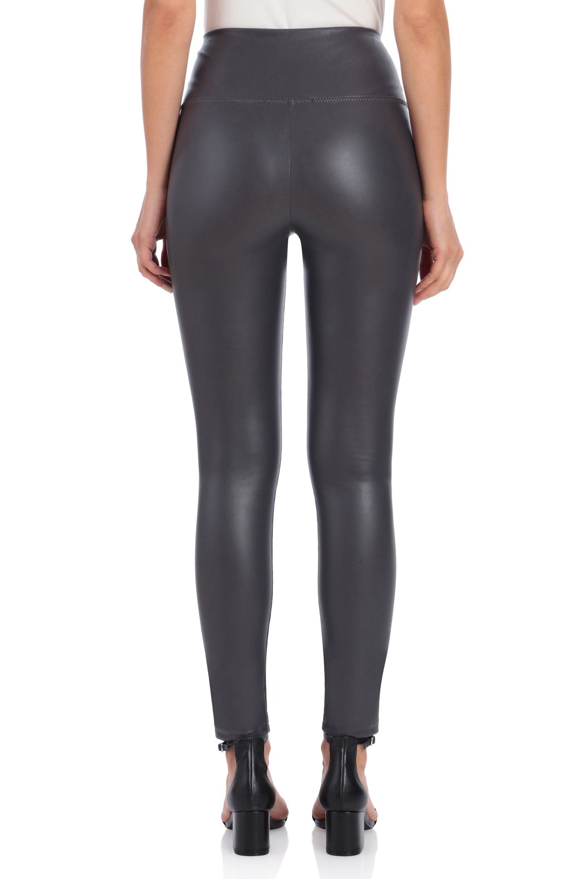 Kamo Women's Black Faux Leather Pants High Waist Leather Leggings with Thin Fleece  Lined - Walmart.com