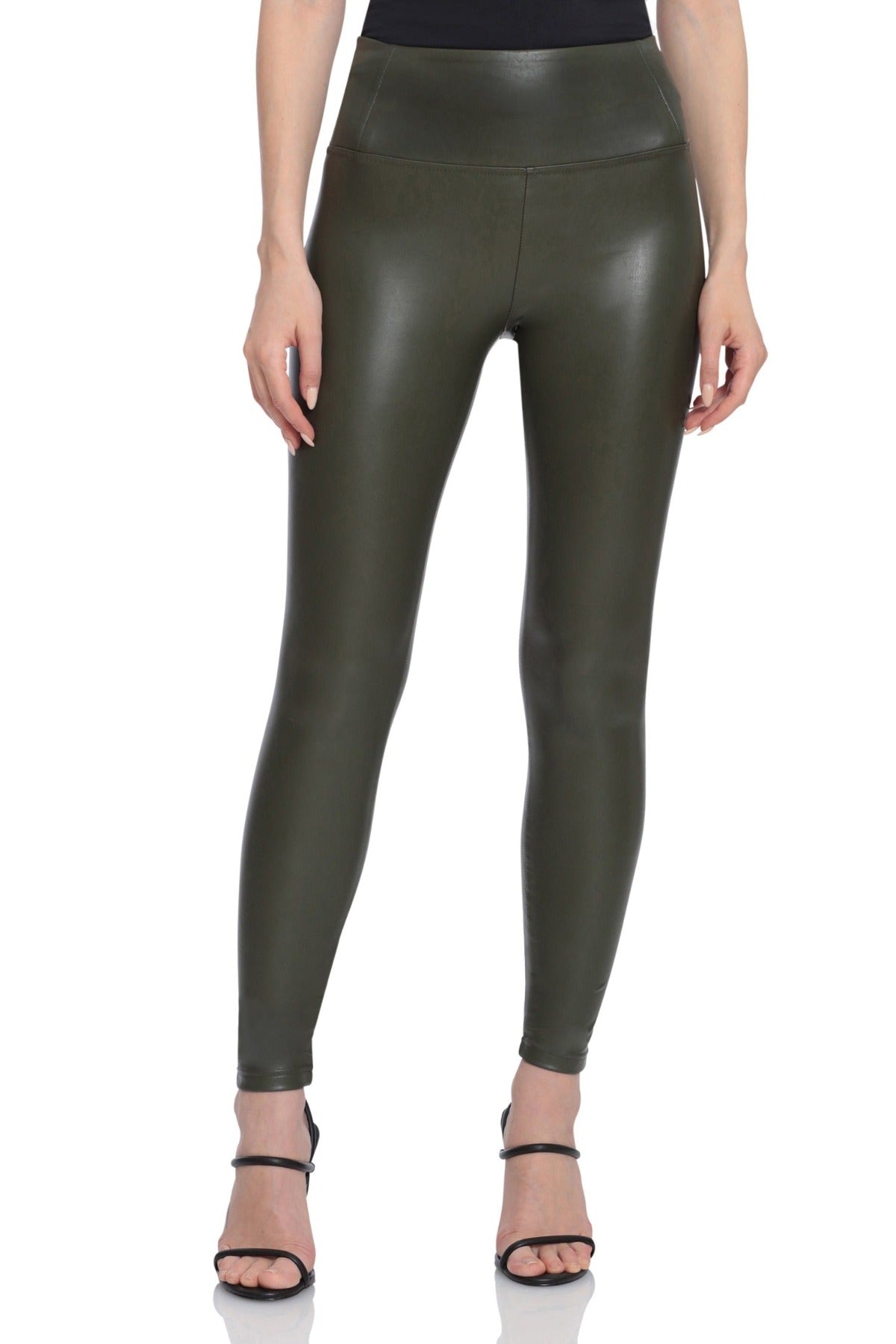 Premium Faux Leather Leggings with Exposed Front Seams | Only Leggings  Superstore