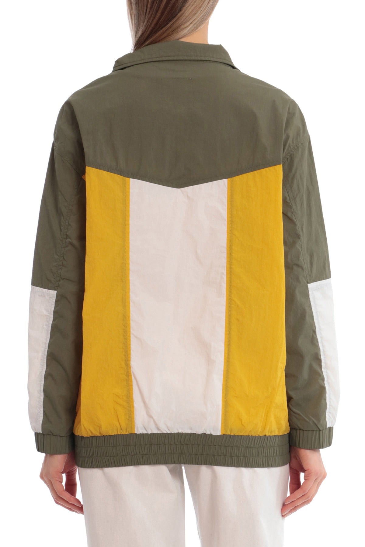 Colorblock Nylon Track Jacket