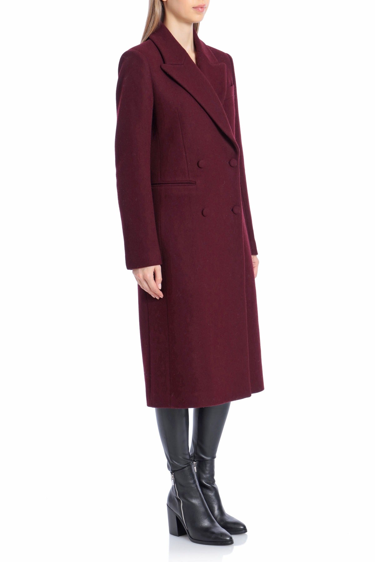 Double-Breasted Tailored Coat