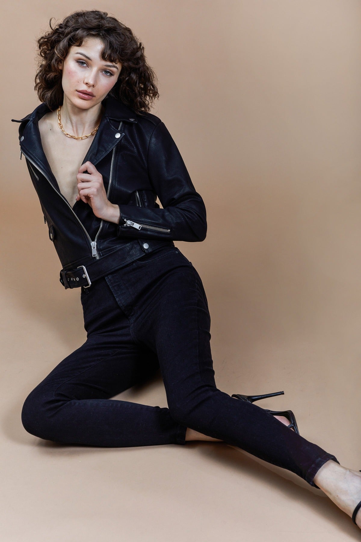High Waist Sculpt Skinny Jean Black Rinse Wash - Flattering High-Waisted Designer Fashion Jeans for Women